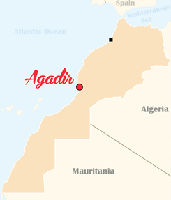 Morocco Map Agadir