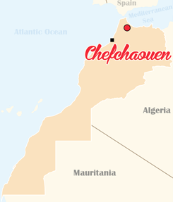 Morocco Map Chefchaouen